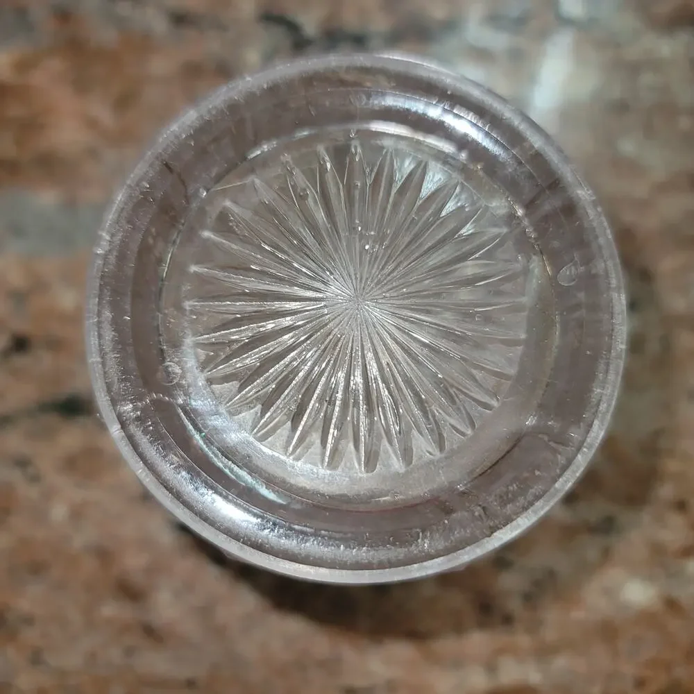 EAPG crystal glass spooner vase scalloped edge 5.6" tall - Picture 2 of 4